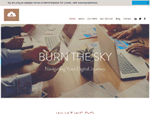 Tablet Screenshot of burnthesky.com
